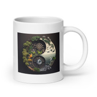 AI "Nature 2 Yin Yang" White glossy mug