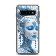 AI "Blue Girl" Clear Case for Samsung®