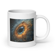 AI "Eye Nebula" White glossy mug