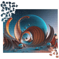 AI "Sand Structure" Jigsaw puzzle
