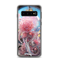 AI "Pink Flora" Clear Case for Samsung®