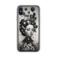 AI "Lady Puzzled" Clear Case for iPhone®