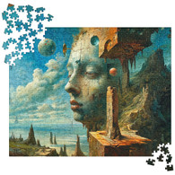 AI "Chaotic Visions" Jigsaw puzzle