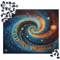 AI "Cosmic Spiral" Jigsaw puzzle