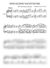 Eine Klein Serenade - Mozart (Easy)