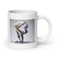 AI "The Dancer" White glossy mug