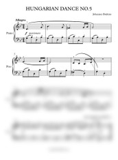 Brahms - Hungarian Dance No. 5 (Easy)