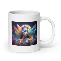 AI "Metamorphosis" White glossy mug