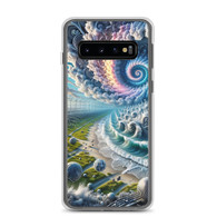 AI "Fractal Wind" Clear Case for Samsung®