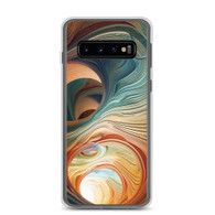 AI "Sand Canals" Clear Case for Samsung®