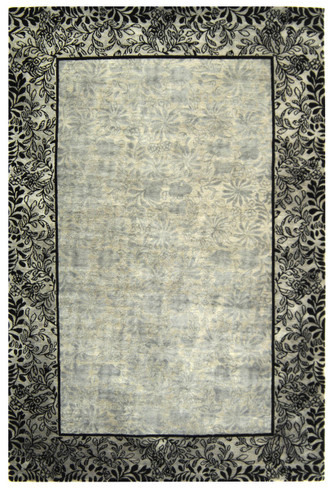 Thomas O'Brien TOB886D-Imari Floral Gray/silver/charcoal