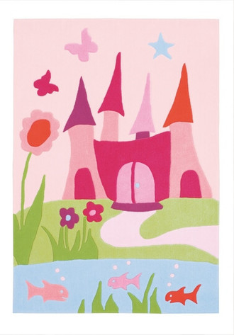 Kids Rugs - Castle 160x120cm