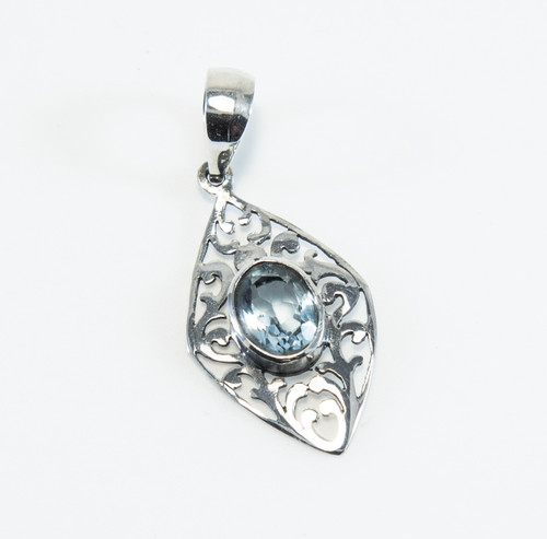 Balinese Design with Blue Topaz