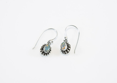 Our Original Design has Lab Created Opals with Balinese Oxidized Design