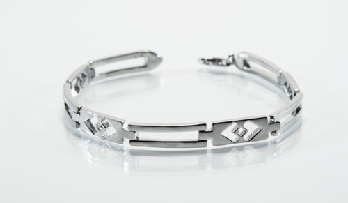 Heart-Shapes in Rhodium-Plated Finish