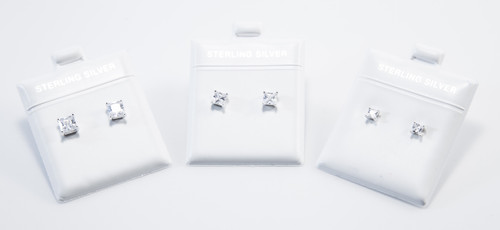 Princess Cut White Cubic Zirconia