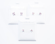 Princess Cut Pink Cubic Zirconia