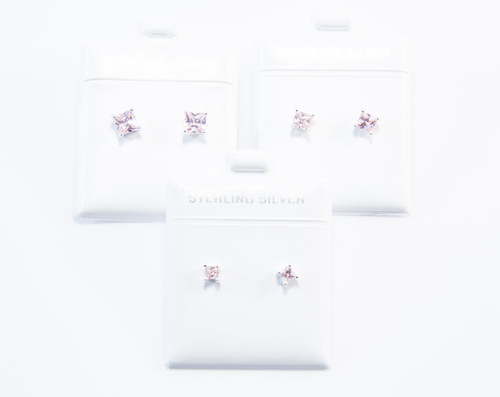 Princess Cut Pink Cubic Zirconia