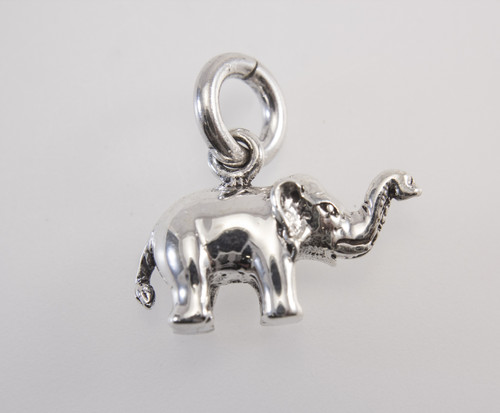 Precision Casted Medium Elephant Pendant