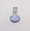 Light Blue Lab Opal with Micro Pave Cubic Zirconia