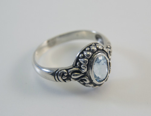 Genuine Oval-Cut Blue Topaz