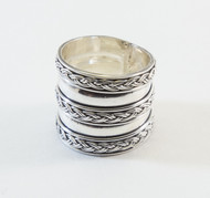 Handmade Band Ring with Rope Pattern