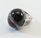 Front View of Black Onyx Cabochon