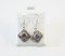 Genuine Diamond-Shaped Amethysts and Balinese Flowery Design