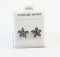 Blooming Flower Design with Genuine Amethyst 