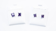 Princess Cut Purple Cubic Zirconia