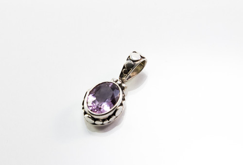 Genuine Oval-Shaped Amethyst