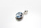 Oval-Shaped Blue Topaz  with Filigree
