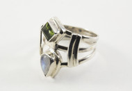 Genuine Peridot and Natural Moonstone