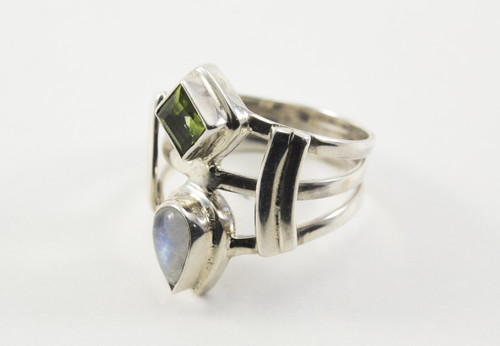 Genuine Peridot and Natural Moonstone