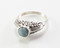 Genuine Round-Shaped Larimar