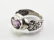 Genuine Oval-Shaped Amethyst