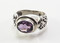 Genuine Oval-Shaped Amethyst