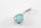 Teardrop Chalcedony and Micro Pave Pendant