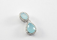 2 Stone Chalcedony Pendant