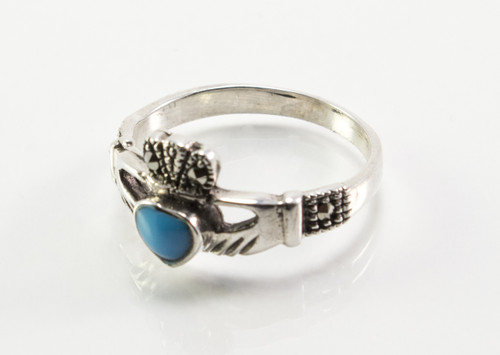 Turquoise Claddagh Ring