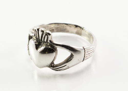 Big Silver Claddagh Ring