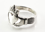 Pointy Silver Claddagh Ring