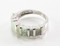 Rectangular-Set White Lab Created Opal Ring