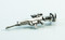 Silver Rifle with Scope Pendant 