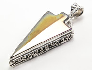 Arrow-Shaped Balinese Hematite Pendant 