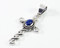 Lapis Balinese Cross Pendant