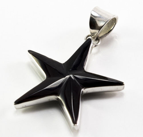 Black Shell Starfish Pendant