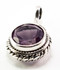 Balinese Round Amethyst Rope Pattern Pendant