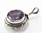 Balinese Round Amethyst Rope Pattern Pendant