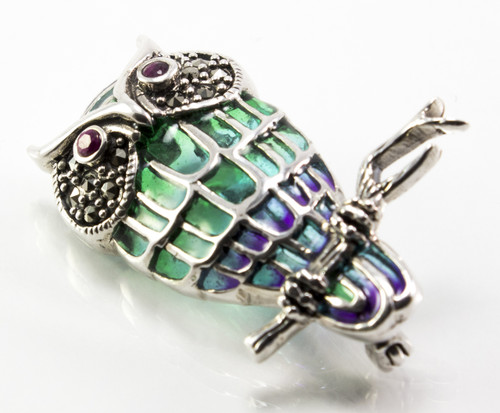 Owl Enamel Pin/Pendant